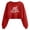 Z1-Red-christmas sweatshirts for women, variant on Qzwdhjm Womens Cropped Sweatshirts for Christmas Crewneck Xmas Santa Hat Graphic Sweatshirt Long Sleeve Thin Fleece Crop Pullover for Winter Holiday