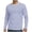 Blue, variant on Men's Long Sleeve T-Shirts Fashion Strip Printed Crew Neck Tee Shirts Casual Workout Gym Tees Purple M