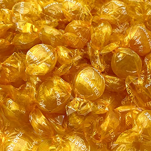 Funtasty Sugar Free Butterscotch Buttons Hard Candy, Individually
