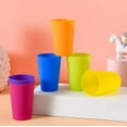 thumbnail image 4 of Plastic Tumblers Reusable Plastic Drinking Cups, Set of 12 Unbreakable BPA Free Dishwasher Safe for Kids Adults Home Party Cups Indoor Outdoor Use, Assorted Colors, 4 of 9