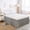🥝 Gray_New#107, variant on Solid Color Elastic Bed Skirt • Wrap Style Bed Skirt with Hidden Elastic Band • Soft Breathable Fabric • Easy Fit Bed Base Cover • Stylish Bedroom Décor