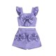 thumbnail image 1 of Odeerbi 1-6 Años Conjunto de Verano Para Niñas Camisola de Algodón Con Lazo Y Volantes Conjunto de Dos Piezas Con Lazo Y Sin Mangas Conjunto de Dos Piezas Lazo Sin Mangas, 1 of 7