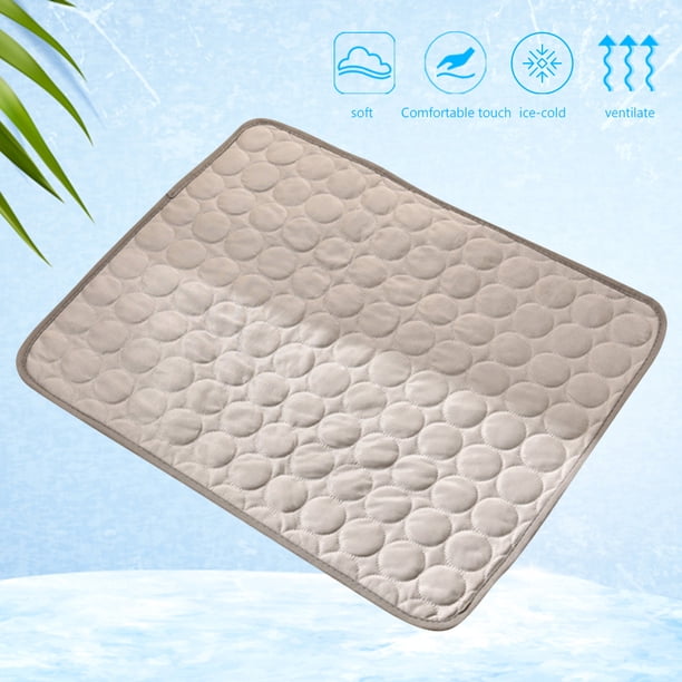 Estera De Enfriamiento Estera De Enfriamiento Manta Cojín De Dormir De Enfriamiento Suministros Para Mascotas Para Perros Y Gatos (Gris 62 * 50 Cm)