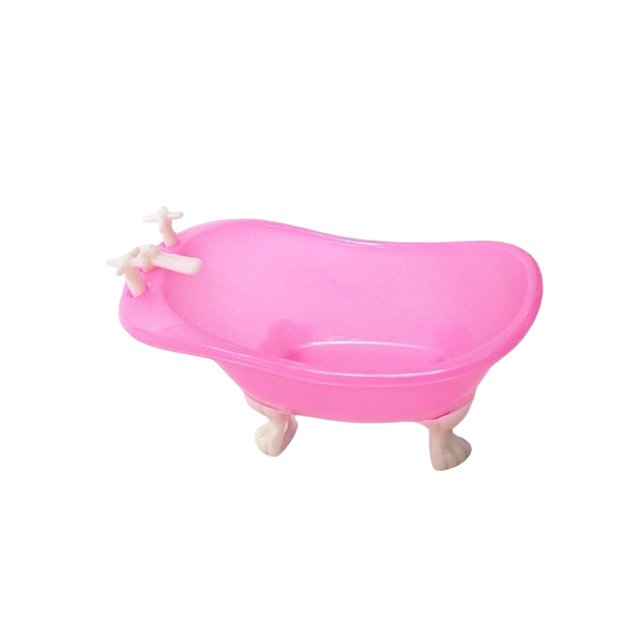1/12 en Miniatura Bañera Muebles de en Miniatura Decoración Muñecas Juego de Baño Juguete para Juego de Imitación para Yotijar Bañera de casa de muñecas