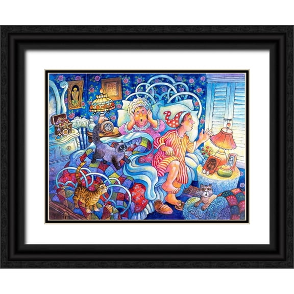 Bell, Bill 14x11 Black Ornate Wood Framed with Double Matting Museum Art Print Titled - Night B4 H