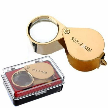 Illuminated 40 X 25mm Lens Jeweler Loupe Eye Magnifier Magnifying Glass With