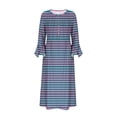 thumbnail image 5 of Long Sleeve Dress,Long Dress for Women Summer,Womens Fashion Printed Casual Long Sleeve V-Neck Dress,3/4 Sleeve Dress for Women,Dress for Women Casual Summer, 5 of 5
