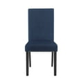 thumbnail image 4 of Cobre Contemporary Velvet Dining Chair with Nailhead Trim(Set of 2) in Blue, 4 of 8