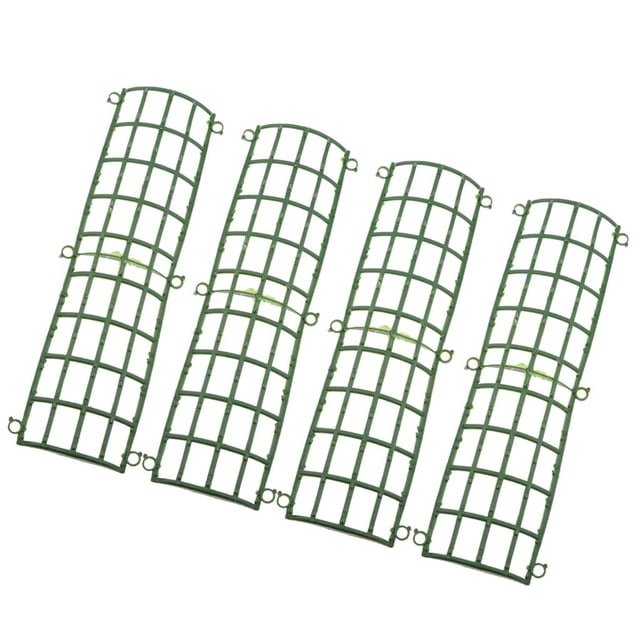 4 paquetes de pared , soporte de panel de plástico para césped de jardín, decoración de pilar de carretera principal DIY, 44x14cm Yuyangstore Estante de paneles de pared de flores