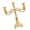 gold-Three heads, variant on Luxurious Gold Metal Candelabra With Floral Carvings For Wedding Centerpieces And Home Decor