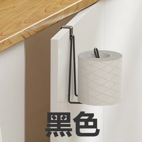 suxuMhao Toilet Paper Holders, 2 Pieces Black Toilet Paper Holder Stand, Freestanding Toilet Paper Holder for Bathroom/Toilet, Stainless steel Toilet Paper Roll Holder, Size 2.95×7.48in