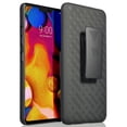 thumbnail image 2 of Case with Clip for LG V40, Nakedcellphone Black Kickstand Cover with [Rotating/Ratchet] Belt Hip Holster Combo for LG V40 ThinQ (V405QA7, LM-V405UA, V405TAB), 2 of 6