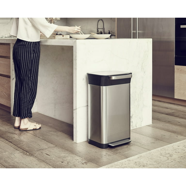 Joseph Joseph Titan Stainless Steel Kitchen Home Garbage 30-Liter Joseph Joseph Titan Stainless Steel Kitchen Home Garbage 30-Liter