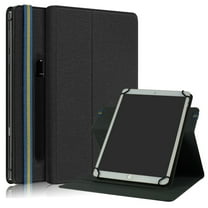 Dteck Universal Tablet Case for 9" - 11" Tablets, 360 Rotating Multi-Angle Stand Folio Cover for Onn 10.1" 10.5"/ iPad 10.2 / iPad 9.7 / Samsung Tab A 10.1/ Fire HD 10 /Lenovo Tab M10 Plus more, Black