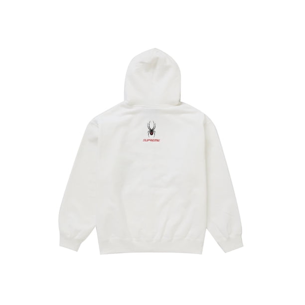 Supreme Men's Spyder Zip Up Hooded Sweatshirt White, from