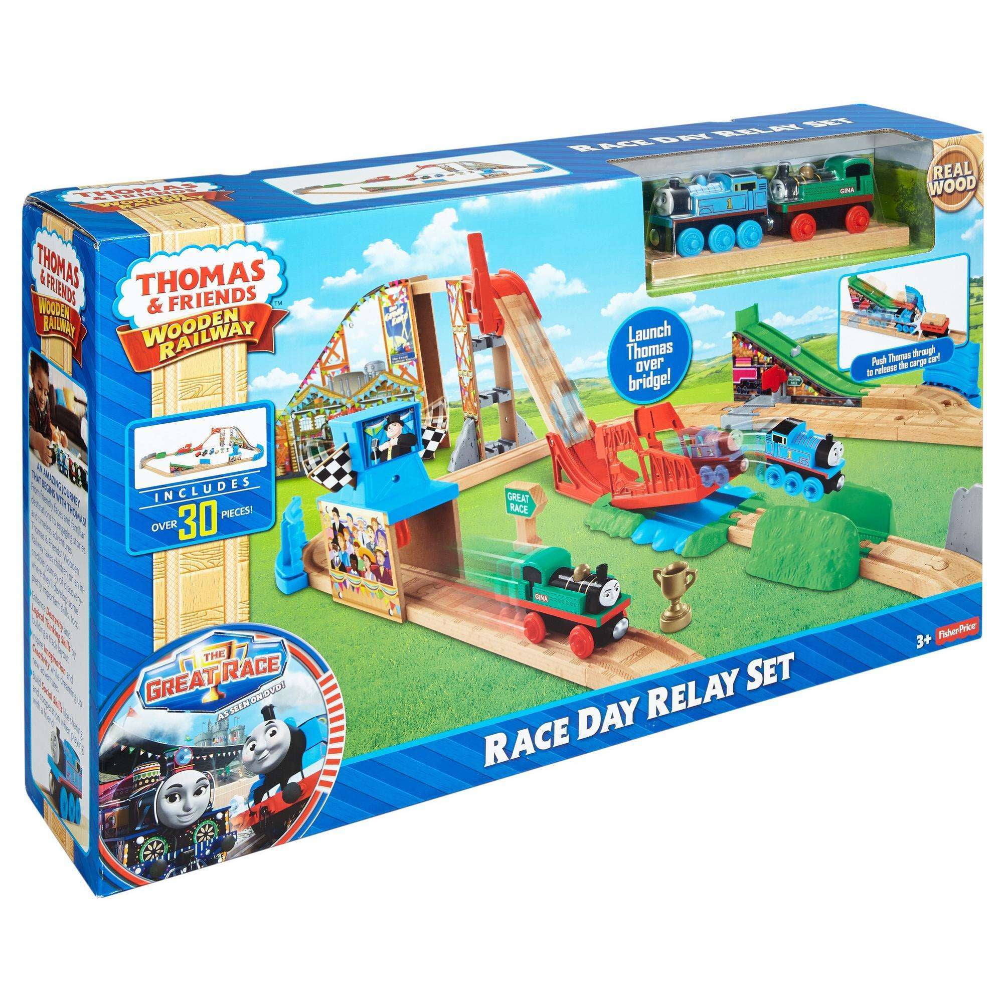 Thomas & Friends Wooden Railway Race Day Relay Set