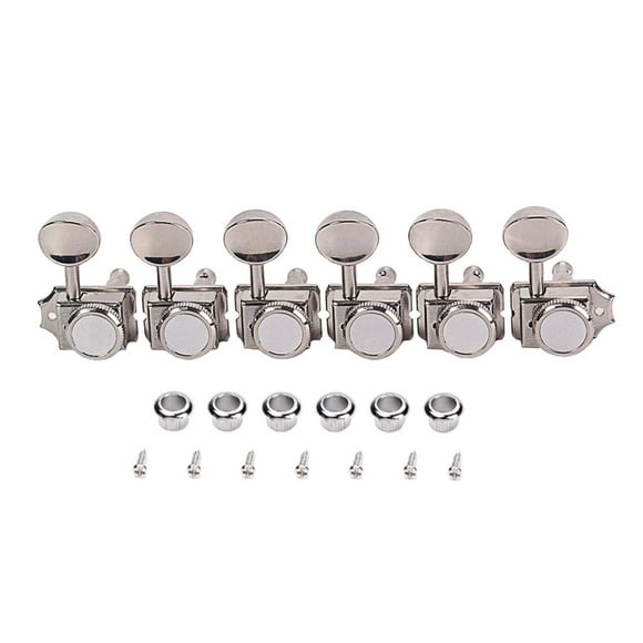 Clavijas de afinación de guitarra Yuyangstore bloqueo 6R plata