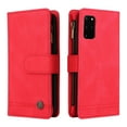 thumbnail image 2 of Feishell for Samsung Galaxy S20 6.2 inch Zipper Wallet Case with Wrist Strap & Shoulder Strap,Premium PU Leather Magnetic Clasp Flip Holder Card Slots Crossbody Phone Case for Women Men,Red, 2 of 18