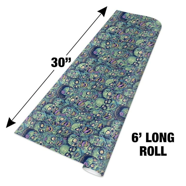 Zombie gift wrap deals