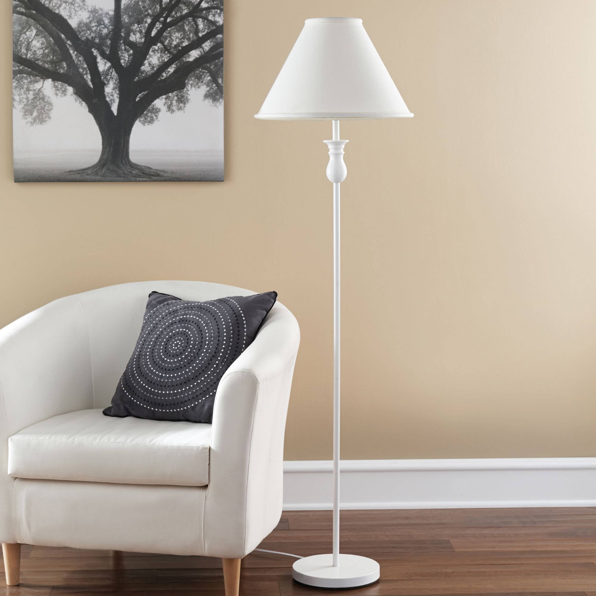 Mainstays 51 Floor Lamp Base White Finish Com