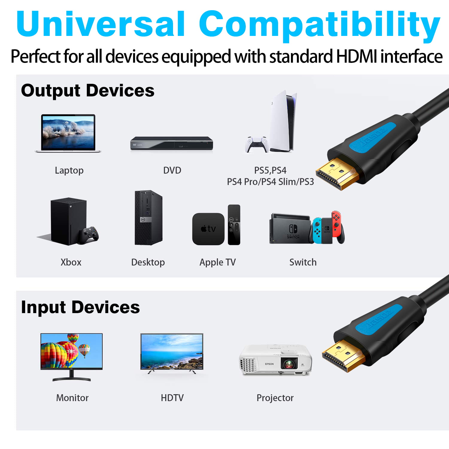 Câbles vidéo Conecticplus Câble Hdmi 2.0 Ultra Hd 4k 60hz 2m Noir