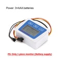 thumbnail image 2 of Smart Digital Water Flow Meter Set LCD Flow Rate Monitor Inline Electronic Flow Sensor with Temperature Display G1 G1/2 G3/4, 2 of 5