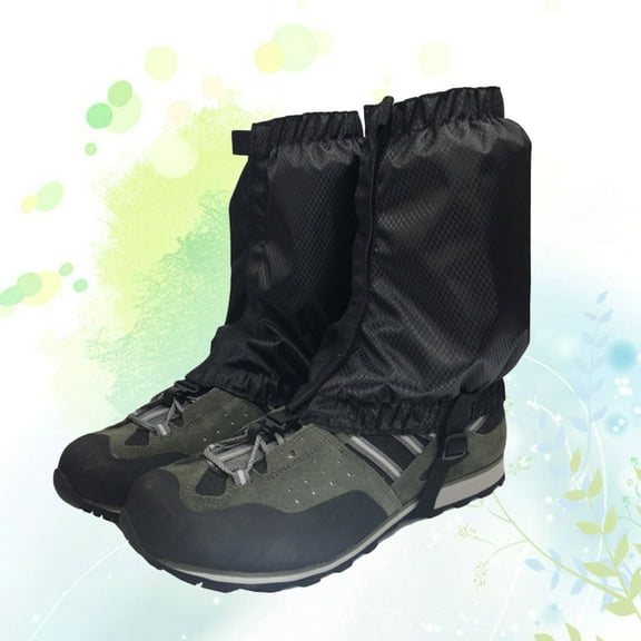 Raindrops 1Pair Black Ankle Walking Gaiter Lightweight Breathable for Outdoor Sports