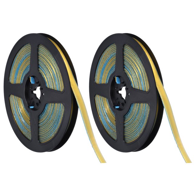 2uds Flexible Molduras Auto Adhesivo, 20 Pies Techo Moldura Pelar y Pegar, Calafateo Tira Sellado Decorativa Cinta para Encimeras, Lavabos, Pared Esquinas (Madera Color)