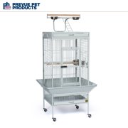 Prevue Pet Products Select Wrought Iron Parrot Bird Cage 24x20x60, Pewter