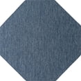 thumbnail image 1 of Unique Loom Outdoor Solid Heathered Rug 8' x 8' Octagon Navy Blue/Light Blue, 1 of 1