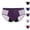 32# Dark Purple, variant on Women Menstrual Period Briefs Mesh Panel High Absorbency Leak Resistant Flexible Stretch Daily Wear Underwear Light Purple 3XL