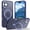 Blue, variant on HionlyPro Compatible with iPhone 15 Magnetic Case with Ring Stand Slim Shockproof Translucent Matte Protective Cover, Compatible with MagSafe, Anti-Fingerprint,360°Rotatable Kickstand