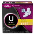 thumbnail image 1 of Servilleta sanitaria en U de Kotex CleanWear, ultrafina y regular, 50 almohadillas, 1 of 2