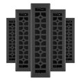 thumbnail image 3 of Imperial RG3473 Templar Decorative Floor Register, Black Iron, 5 Pack, 3 of 4