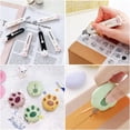thumbnail image 2 of Mini Box Cutters, 6Pcs Retractable Art Cutter Utility Knife,Cute Cat Bear Paw Shaped Kawaii Letter Opener Portable Paper Cutter for Envelope Bags Express Unpacking Cutting DIY Crafts Office Home Use, 2 of 5