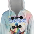 thumbnail image 4 of Happy Birthday Cute Puppy Doberman Pinscher with Cake Gifts Party Hat All Over Print 3D Hooded Duffle Toggle Coat Doberman Dog Lover Gifts - 00029, 4 of 6