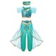 thumbnail image 1 of Disney-vestido de princesa Jasmine Aurora para niños, disfraz de Elsa, Peach, sirena, Halloween, graduación, Cenicienta Fivean unisex, 1 of 2