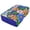 Retro Blue Floral, variant on Premium Soft Fitted Sheet for Blow Up Bed Mattress Sheets with Zipper for Camping Office Bedroom, Sky Blue Cosmos Print