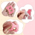 thumbnail image 3 of NANAHuang 26Pcs Self Adhesive Chenille Letter Patches A-Z, Chenille Letters for Clothing, Fabric, Shoes, Bags (Light Pink), 3 of 6