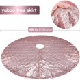 thumbnail image 2 of KEINXS Sequin Christmas Tree Skirt Double Layers Tree Mat Sparkly Glittery  Tree Supplies Holiday Home Decor for Slim Tree, 2 of 5