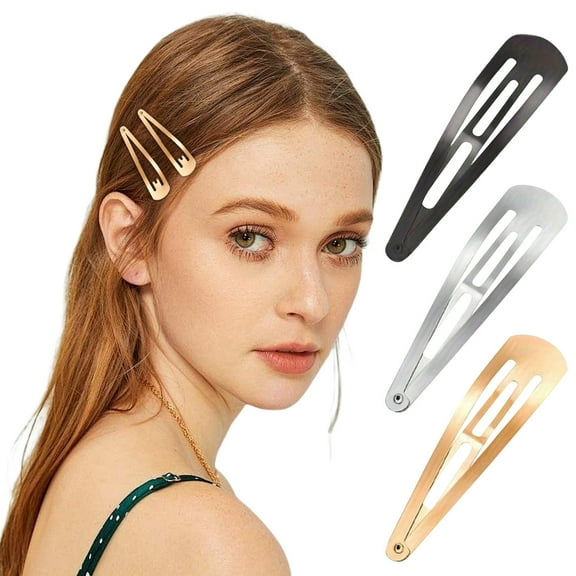 Latrodar 30 Pcs Large Metal Snap Hair Clips No Slip Hair Barrettes Girls Women Hair Accessories First Home Must Haves Multicolor Metal up to 50% Off