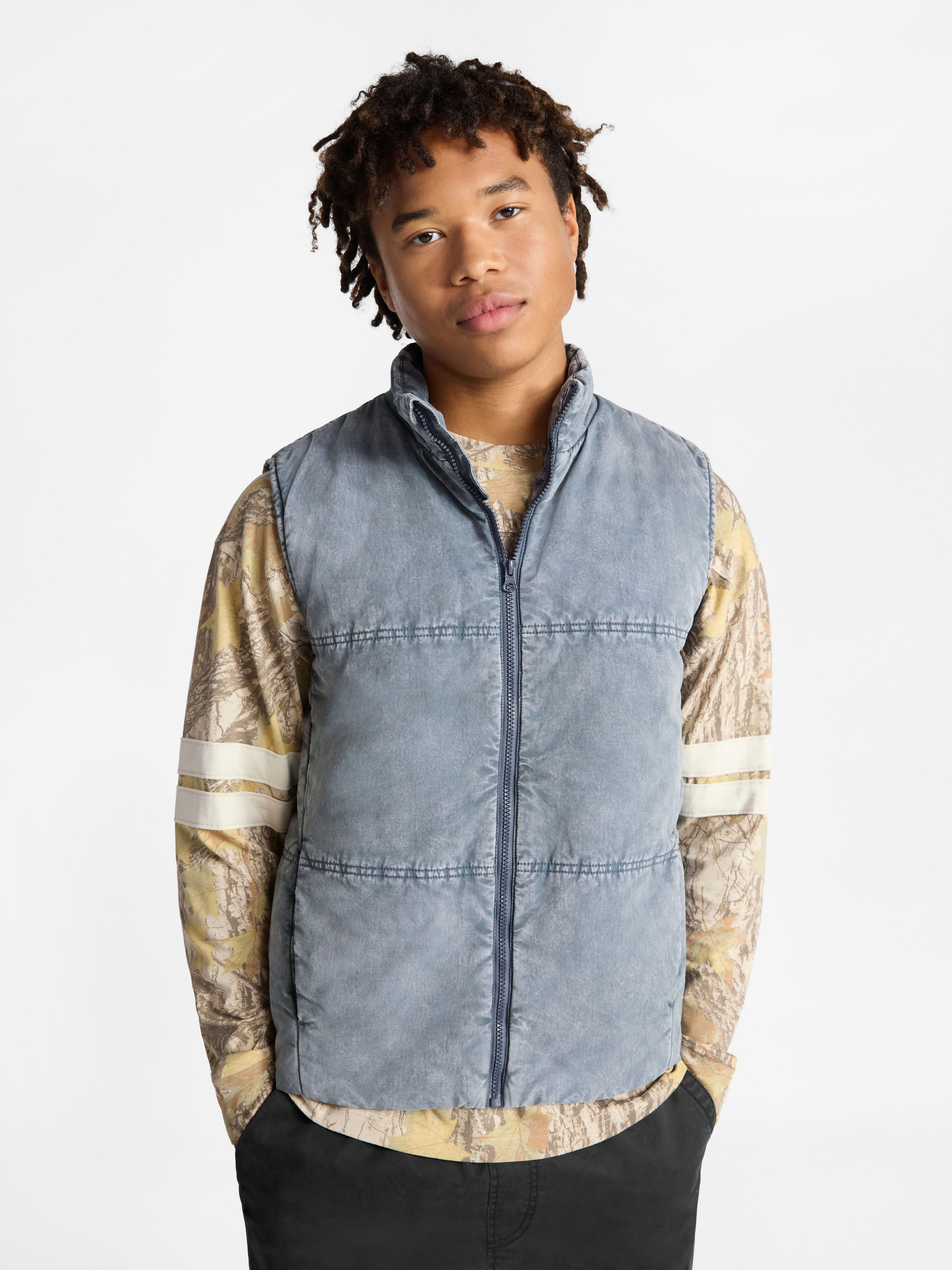 No Boundaries Puffer Vest, Men's - Walmart.com