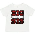 thumbnail image 3 of Inktastic Big Sis Buffalo Plaid Sister Girls Toddler T-Shirt, 3 of 5