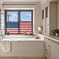 thumbnail image 5 of American Flag Semi Sheer Curtains 45 Inch Length 2 Panels Set, Blue Red USA Flag Sheer Kitchen Curtain Privacy Voile Window Curtain for Living Room Bedroom Rod Pocket Drapes, 5 of 7
