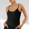 thumbnail image 2 of LIaqionyy Womens Lace Trim Tank Tops Casual Spaghetti Straps Cute Vest Tops Trendy Hollow Out Crochet Cami Top, 2 of 6