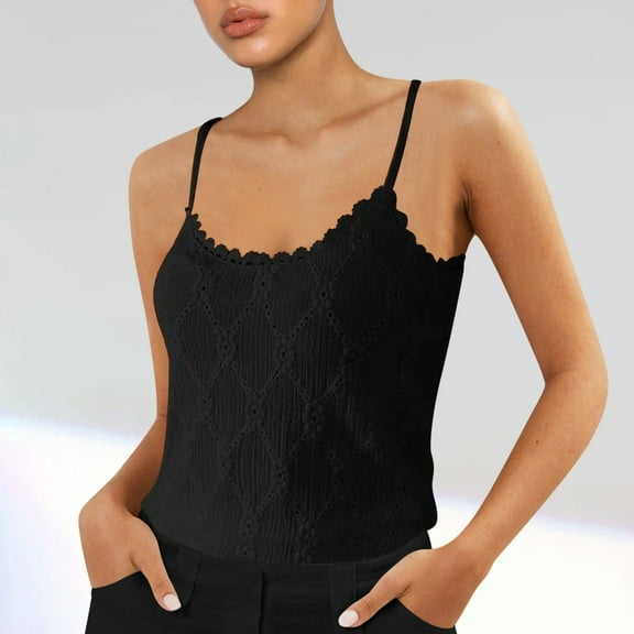 Nrmvnmi Summer Saving 2024 Womens Ribbed Tank Tops Racerback Summer Basic Camisole V Neck Going Out Slim Fit Fashion Clothes 2024 For Women Gifts