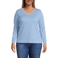 thumbnail image 3 of Lands' End Women's Plus Size Relaxed Supima Cotton T-Shirt, 3 of 3