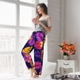 thumbnail image 5 of Sikiie Purple Flower Women’s Ultra-Soft Comfy Lounge Pants Sleepwear Comfy Lounge Pants Drawstring Sleep Bottoms with PocketsMedium, 5 of 6