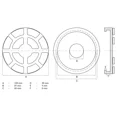 thumbnail image 3 of Plato de GOMA BGS 7042 para GATOS Y PLATAFORMAS ELEVADORAS 100 MM, 3 of 4