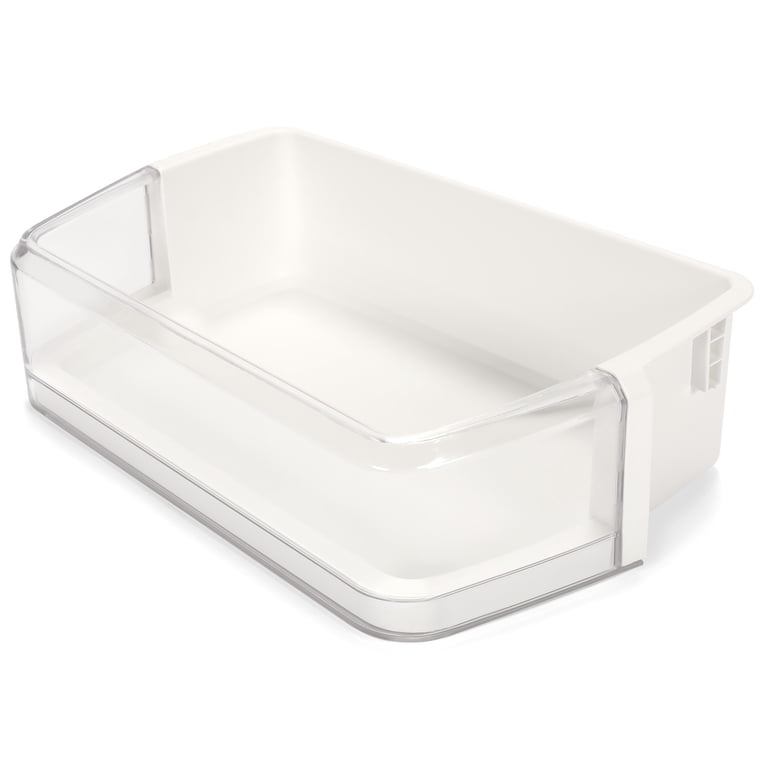 KOJEM Right Side Refrigerator Door Shelf, White, Compatible with